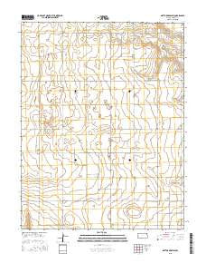 Mattox Draw SW Kansas Current topographic map, 1:24000 scale, 7.5 X 7.5 Minute, Year 2015
