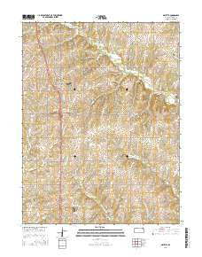 Mayetta Kansas Current topographic map, 1:24000 scale, 7.5 X 7.5 Minute, Year 2015
