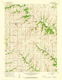 Mayetta Kansas Historical topographic map, 1:24000 scale, 7.5 X 7.5 Minute, Year 1960