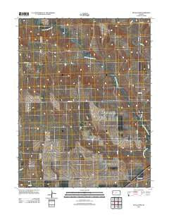 McAllaster Kansas Historical topographic map, 1:24000 scale, 7.5 X 7.5 Minute, Year 2012