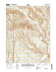 McAllaster Kansas Current topographic map, 1:24000 scale, 7.5 X 7.5 Minute, Year 2015