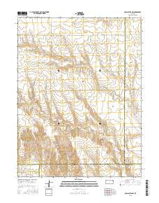 McAllaster NW Kansas Current topographic map, 1:24000 scale, 7.5 X 7.5 Minute, Year 2015
