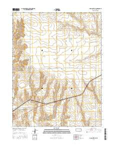 McAllaster SE Kansas Current topographic map, 1:24000 scale, 7.5 X 7.5 Minute, Year 2015