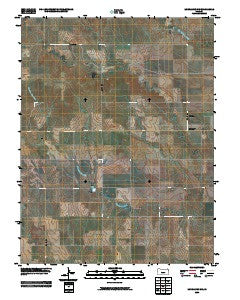 McCracken SW Kansas Historical topographic map, 1:24000 scale, 7.5 X 7.5 Minute, Year 2009