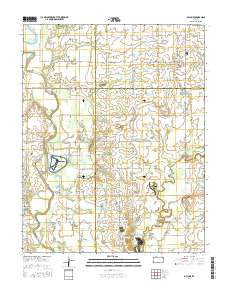 McCune Kansas Current topographic map, 1:24000 scale, 7.5 X 7.5 Minute, Year 2016