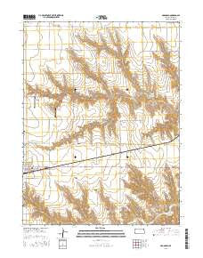 McDonald Kansas Current topographic map, 1:24000 scale, 7.5 X 7.5 Minute, Year 2015