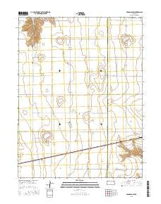 McDonald SW Kansas Current topographic map, 1:24000 scale, 7.5 X 7.5 Minute, Year 2015