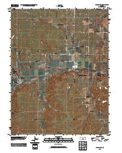 McFarland Kansas Historical topographic map, 1:24000 scale, 7.5 X 7.5 Minute, Year 2009