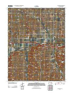 McFarland Kansas Historical topographic map, 1:24000 scale, 7.5 X 7.5 Minute, Year 2012