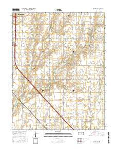 McPherson SE Kansas Current topographic map, 1:24000 scale, 7.5 X 7.5 Minute, Year 2015