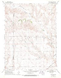 Mc Allaster Kansas Historical topographic map, 1:24000 scale, 7.5 X 7.5 Minute, Year 1969