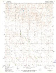 Mc Cracken NE Kansas Historical topographic map, 1:24000 scale, 7.5 X 7.5 Minute, Year 1980
