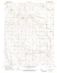 Mc Cracken SW Kansas Historical topographic map, 1:24000 scale, 7.5 X 7.5 Minute, Year 1966