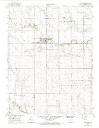 Mc Cracken Kansas Historical topographic map, 1:24000 scale, 7.5 X 7.5 Minute, Year 1965