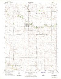 Mc Cracken Kansas Historical topographic map, 1:24000 scale, 7.5 X 7.5 Minute, Year 1965