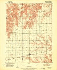 Mc Donald Kansas Historical topographic map, 1:62500 scale, 15 X 15 Minute, Year 1951