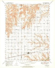 Mc Donald Kansas Historical topographic map, 1:62500 scale, 15 X 15 Minute, Year 1950