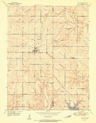 Mc Louth Kansas Historical topographic map, 1:24000 scale, 7.5 X 7.5 Minute, Year 1951