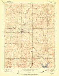 Mc Louth Kansas Historical topographic map, 1:24000 scale, 7.5 X 7.5 Minute, Year 1951