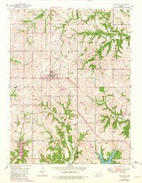Mc Louth Kansas Historical topographic map, 1:24000 scale, 7.5 X 7.5 Minute, Year 1950