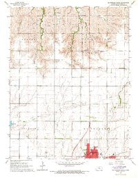 Mc Pherson North Kansas Historical topographic map, 1:24000 scale, 7.5 X 7.5 Minute, Year 1965