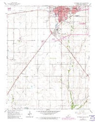 Mc Pherson South Kansas Historical topographic map, 1:24000 scale, 7.5 X 7.5 Minute, Year 1965