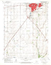 Mc Pherson South Kansas Historical topographic map, 1:24000 scale, 7.5 X 7.5 Minute, Year 1965