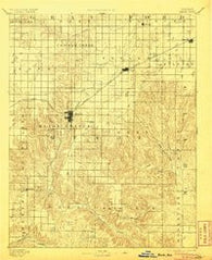 Meade Kansas Historical topographic map, 1:125000 scale, 30 X 30 Minute, Year 1892