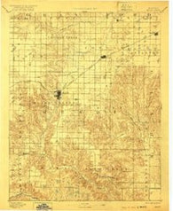 Meade Kansas Historical topographic map, 1:125000 scale, 30 X 30 Minute, Year 1892