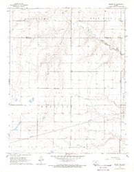 Meade NW Kansas Historical topographic map, 1:24000 scale, 7.5 X 7.5 Minute, Year 1968