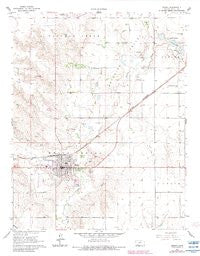 Meade Kansas Historical topographic map, 1:24000 scale, 7.5 X 7.5 Minute, Year 1963
