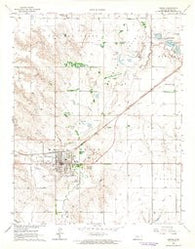 Meade Kansas Historical topographic map, 1:24000 scale, 7.5 X 7.5 Minute, Year 1963