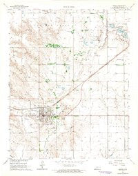 Meade Kansas Historical topographic map, 1:24000 scale, 7.5 X 7.5 Minute, Year 1963