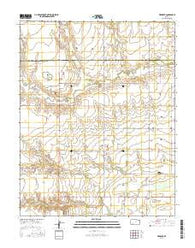 Meade NE Kansas Current topographic map, 1:24000 scale, 7.5 X 7.5 Minute, Year 2016
