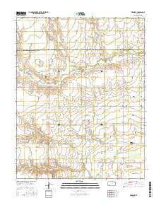 Meade NE Kansas Current topographic map, 1:24000 scale, 7.5 X 7.5 Minute, Year 2016
