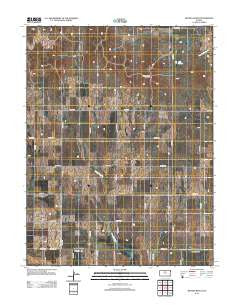 Meades Ranch Kansas Historical topographic map, 1:24000 scale, 7.5 X 7.5 Minute, Year 2012