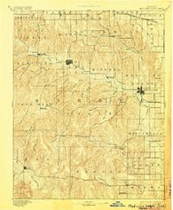 Medicine Lodge Kansas Historical topographic map, 1:125000 scale, 30 X 30 Minute, Year 1893