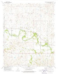 Medicine Lodge SW Kansas Historical topographic map, 1:24000 scale, 7.5 X 7.5 Minute, Year 1973
