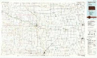Medicine Lodge Kansas Historical topographic map, 1:100000 scale, 30 X 60 Minute, Year 1985