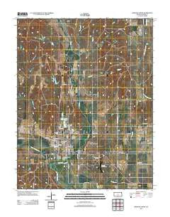Medicine Lodge Kansas Historical topographic map, 1:24000 scale, 7.5 X 7.5 Minute, Year 2012