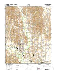 Medicine Lodge Kansas Current topographic map, 1:24000 scale, 7.5 X 7.5 Minute, Year 2015
