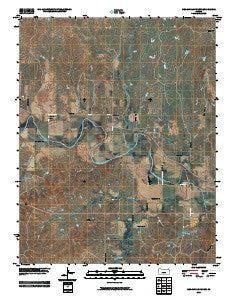Medicine Lodge SW Kansas Historical topographic map, 1:24000 scale, 7.5 X 7.5 Minute, Year 2009