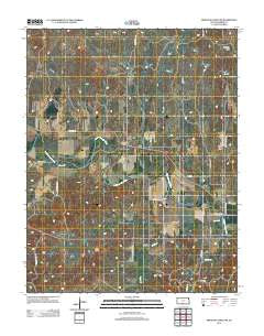 Medicine Lodge SW Kansas Historical topographic map, 1:24000 scale, 7.5 X 7.5 Minute, Year 2012