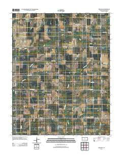 Melrose Kansas Historical topographic map, 1:24000 scale, 7.5 X 7.5 Minute, Year 2012