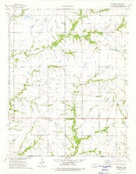 Melrose Kansas Historical topographic map, 1:24000 scale, 7.5 X 7.5 Minute, Year 1974