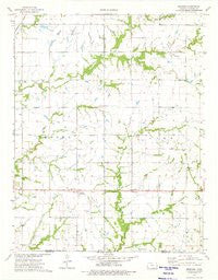 Melrose Kansas Historical topographic map, 1:24000 scale, 7.5 X 7.5 Minute, Year 1974