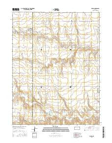 Menlo Kansas Current topographic map, 1:24000 scale, 7.5 X 7.5 Minute, Year 2015