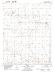 Menlo Kansas Historical topographic map, 1:24000 scale, 7.5 X 7.5 Minute, Year 1979
