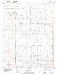 Menlo Kansas Historical topographic map, 1:24000 scale, 7.5 X 7.5 Minute, Year 1979