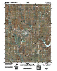 Meriden Kansas Historical topographic map, 1:24000 scale, 7.5 X 7.5 Minute, Year 2009
